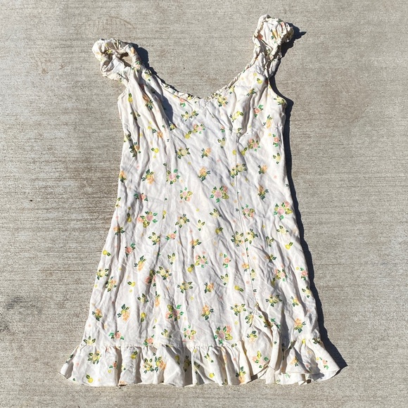 Free People Mini lemon print dress - Picture 1 of 5